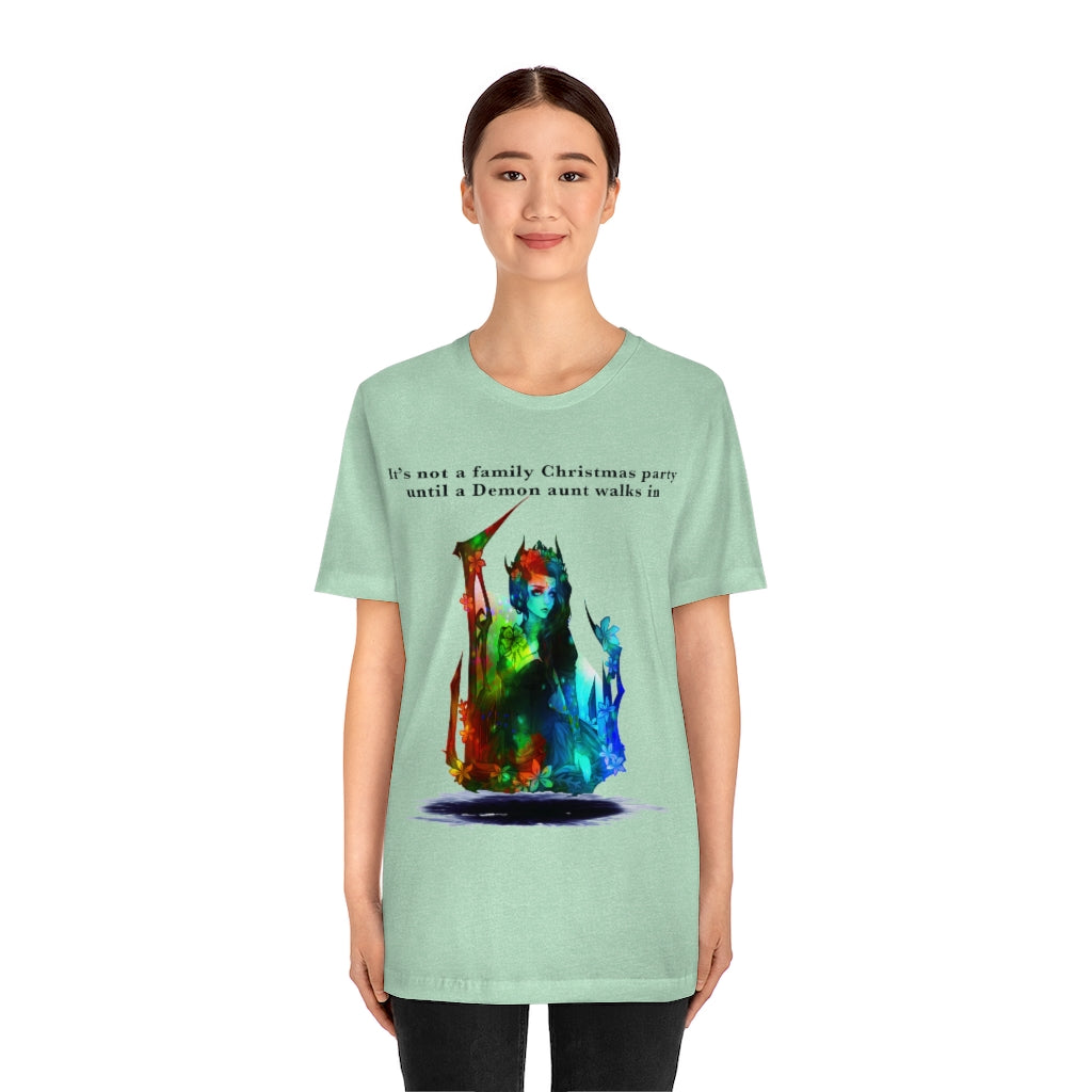 Demon aunt Christmas Unisex Jersey Short Sleeve T-shirt