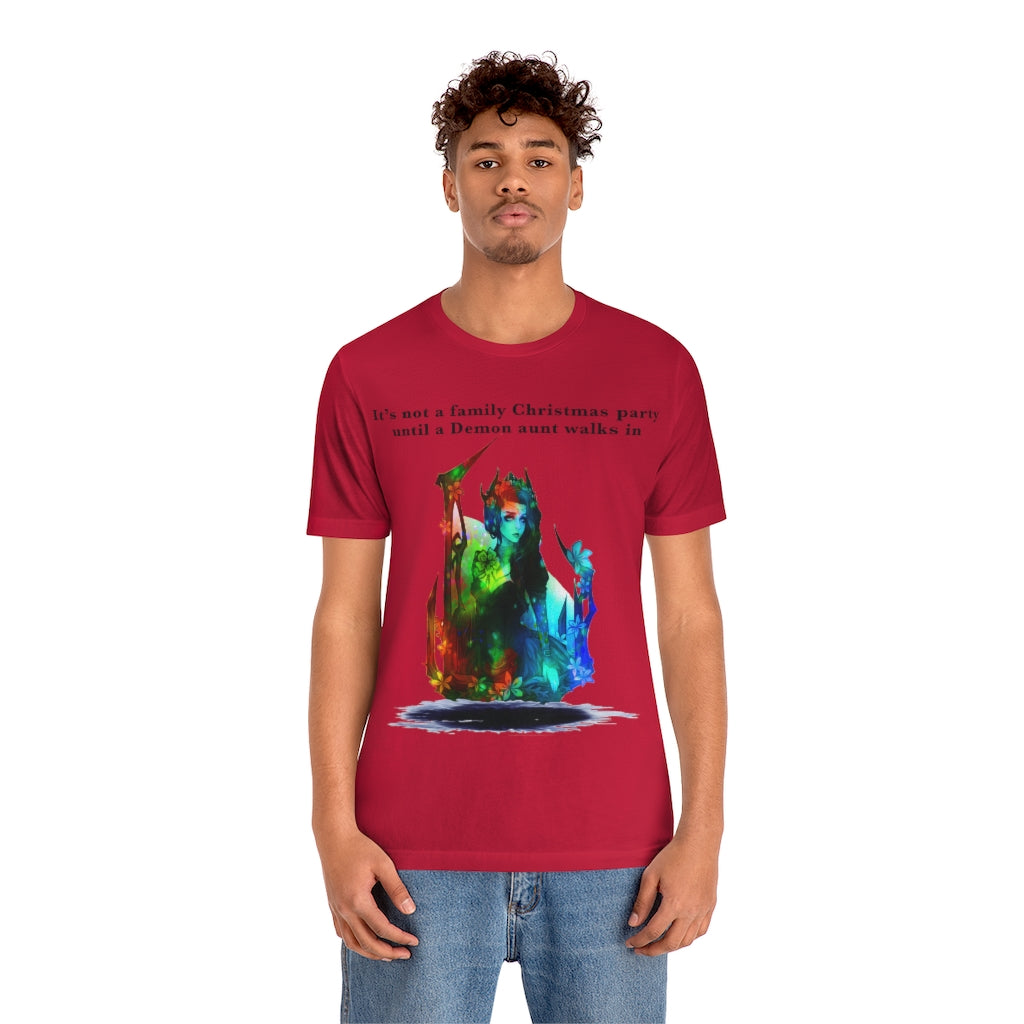 Demon aunt Christmas Unisex Jersey Short Sleeve T-shirt