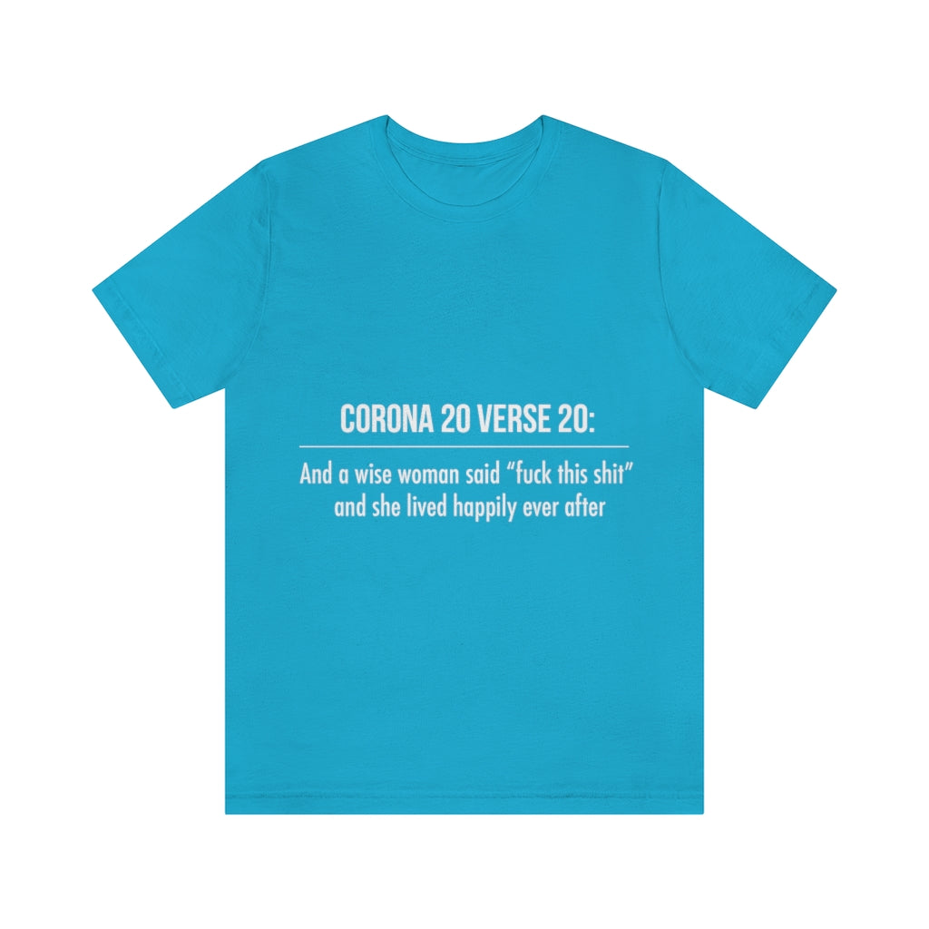 Unisex Jersey Short Sleeve Tee - Corona 20