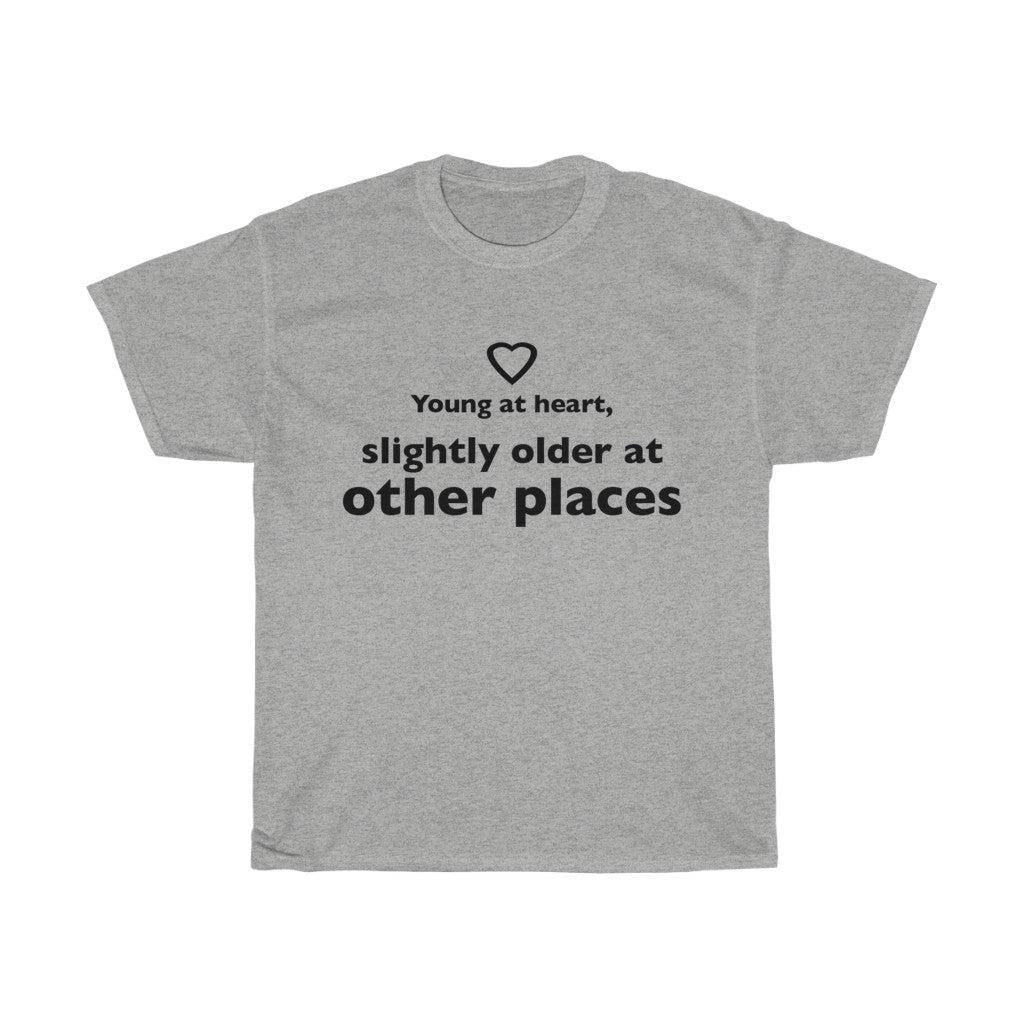 Unisex Heavy Cotton Tee - Young at heart.