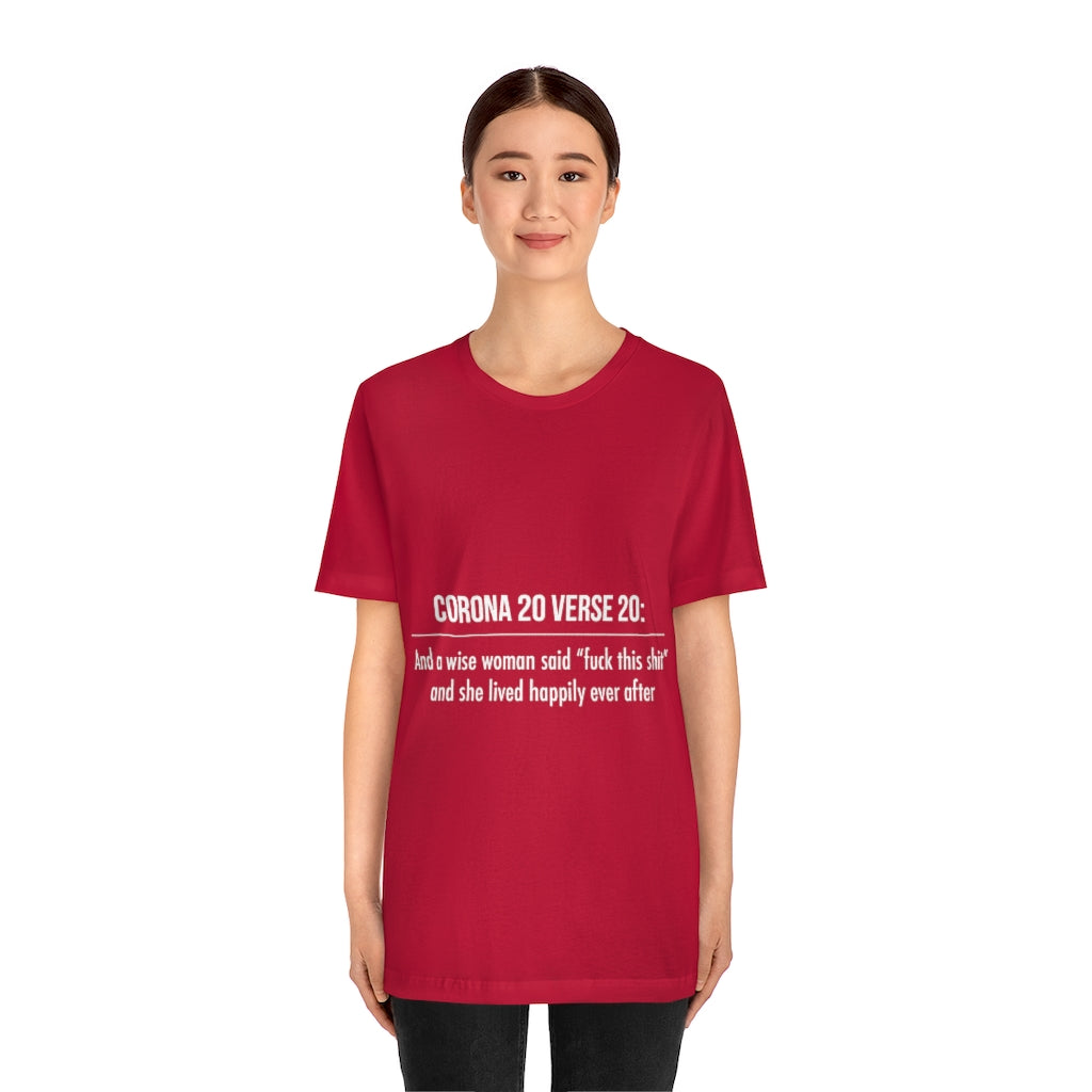 Unisex Jersey Short Sleeve Tee - Corona 20