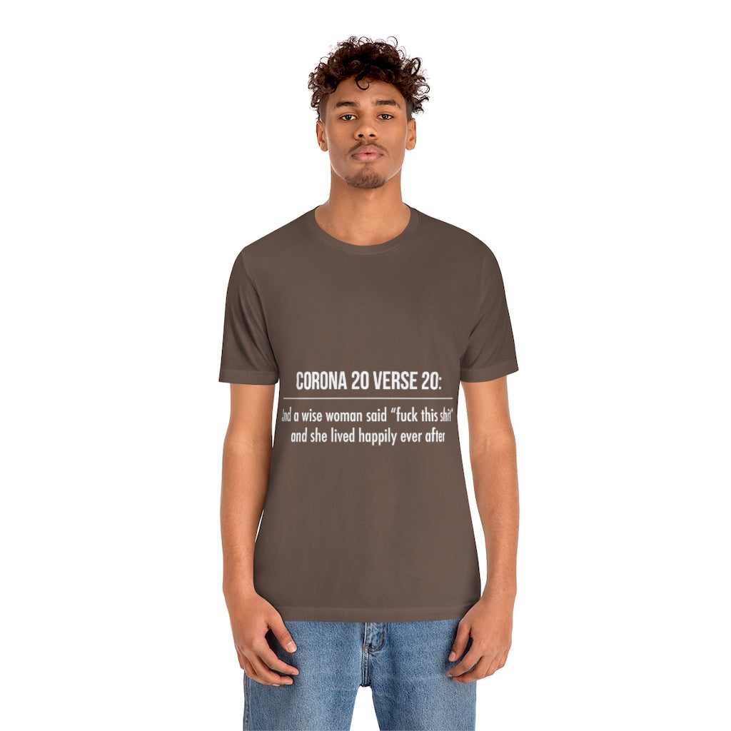 Unisex Jersey Short Sleeve Tee - Corona 20