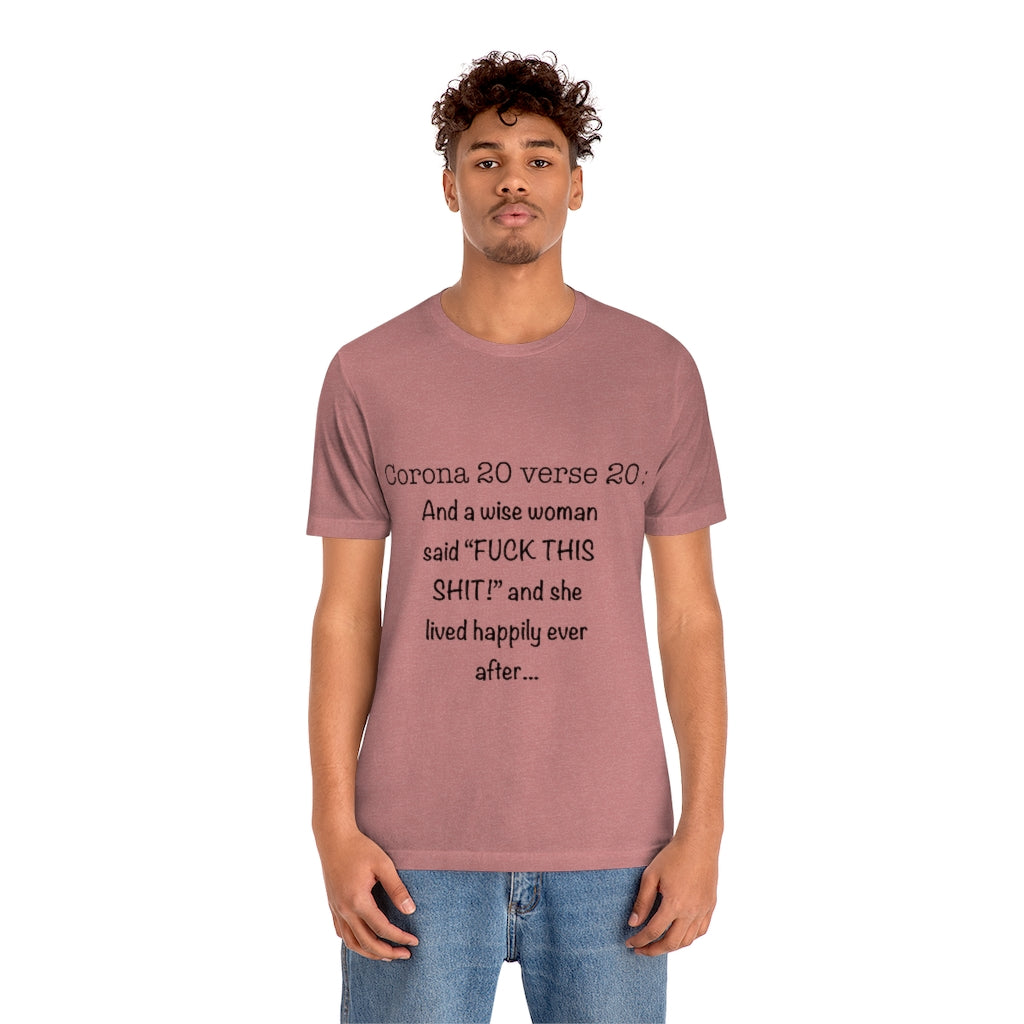 Unisex Jersey Short Sleeve Tee - Corona 20 verse 20