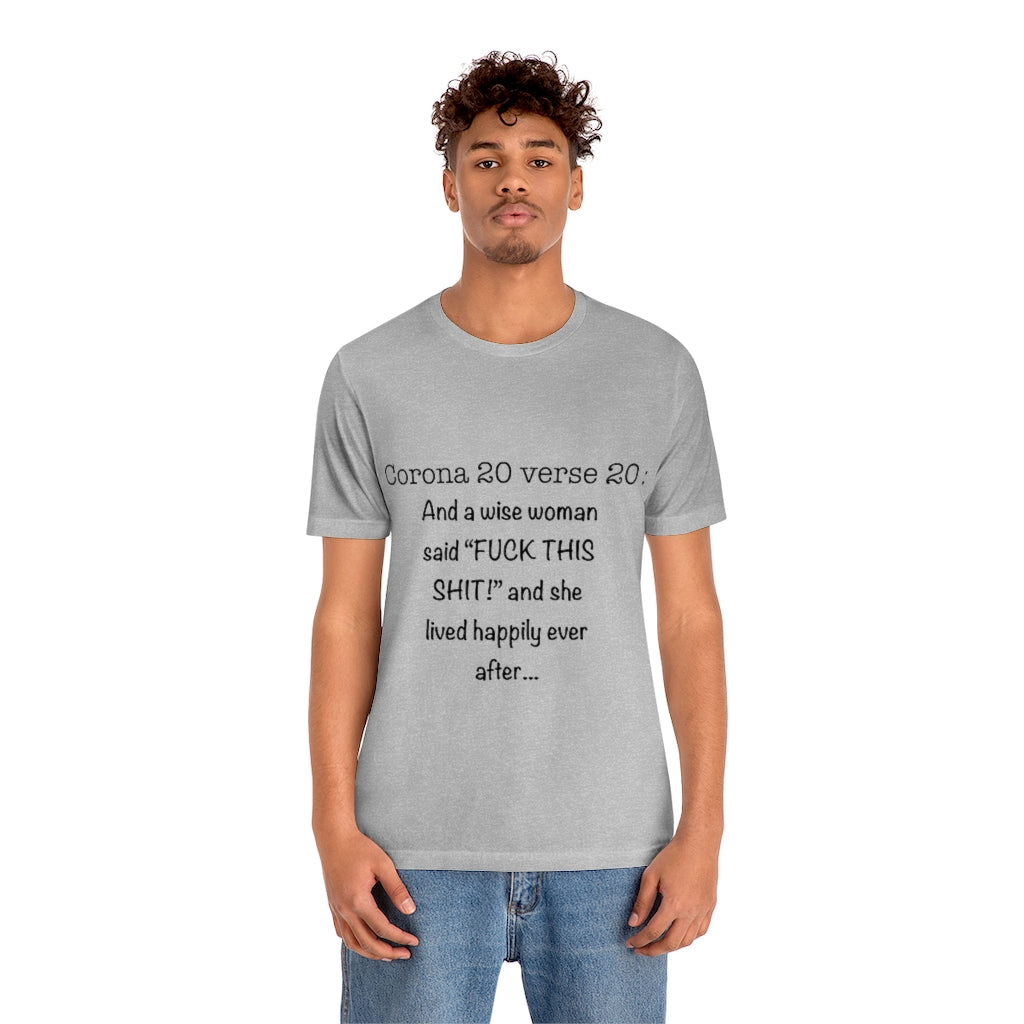 Unisex Jersey Short Sleeve Tee - Corona 20 verse 20