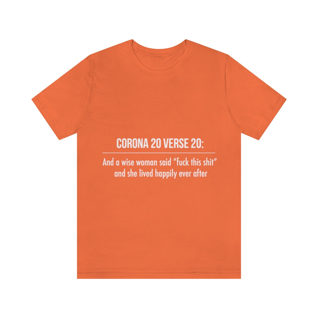 Unisex Jersey Short Sleeve Tee - Corona 20