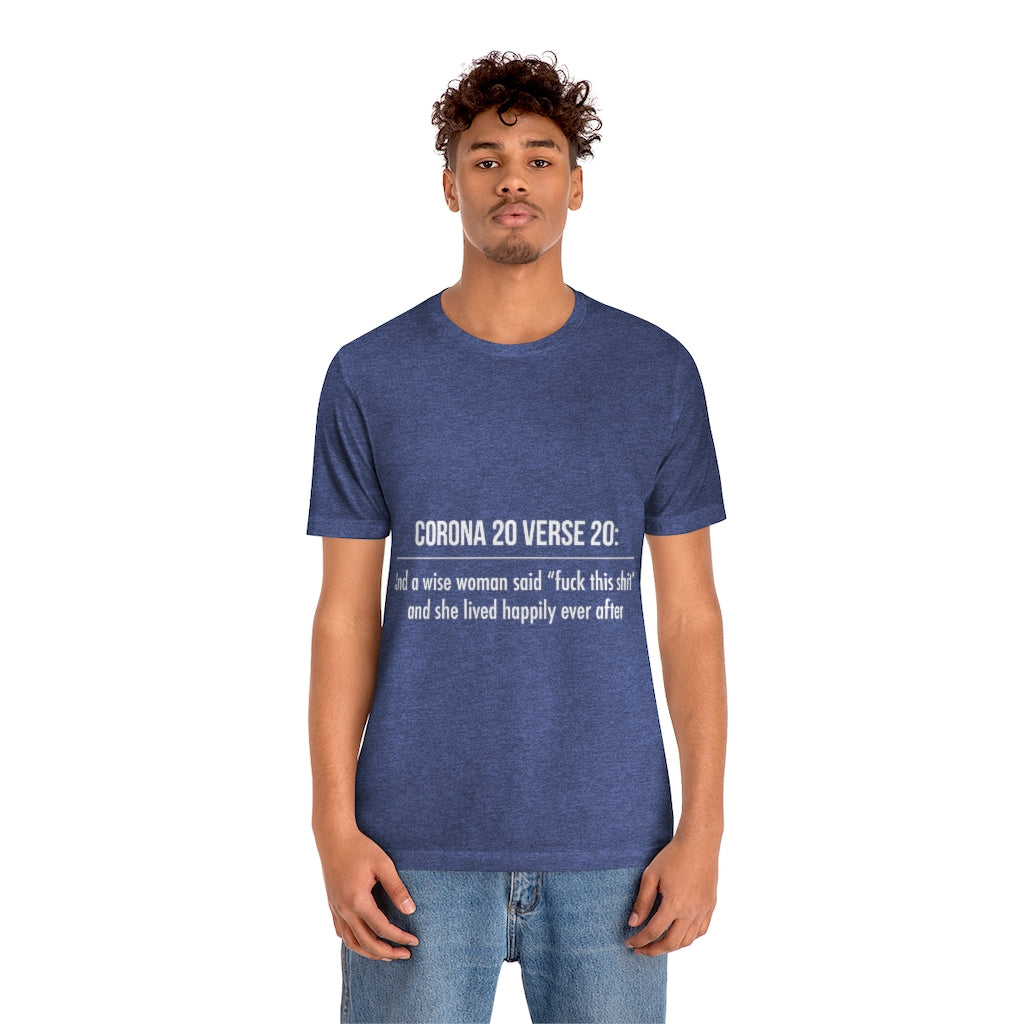Unisex Jersey Short Sleeve Tee - Corona 20