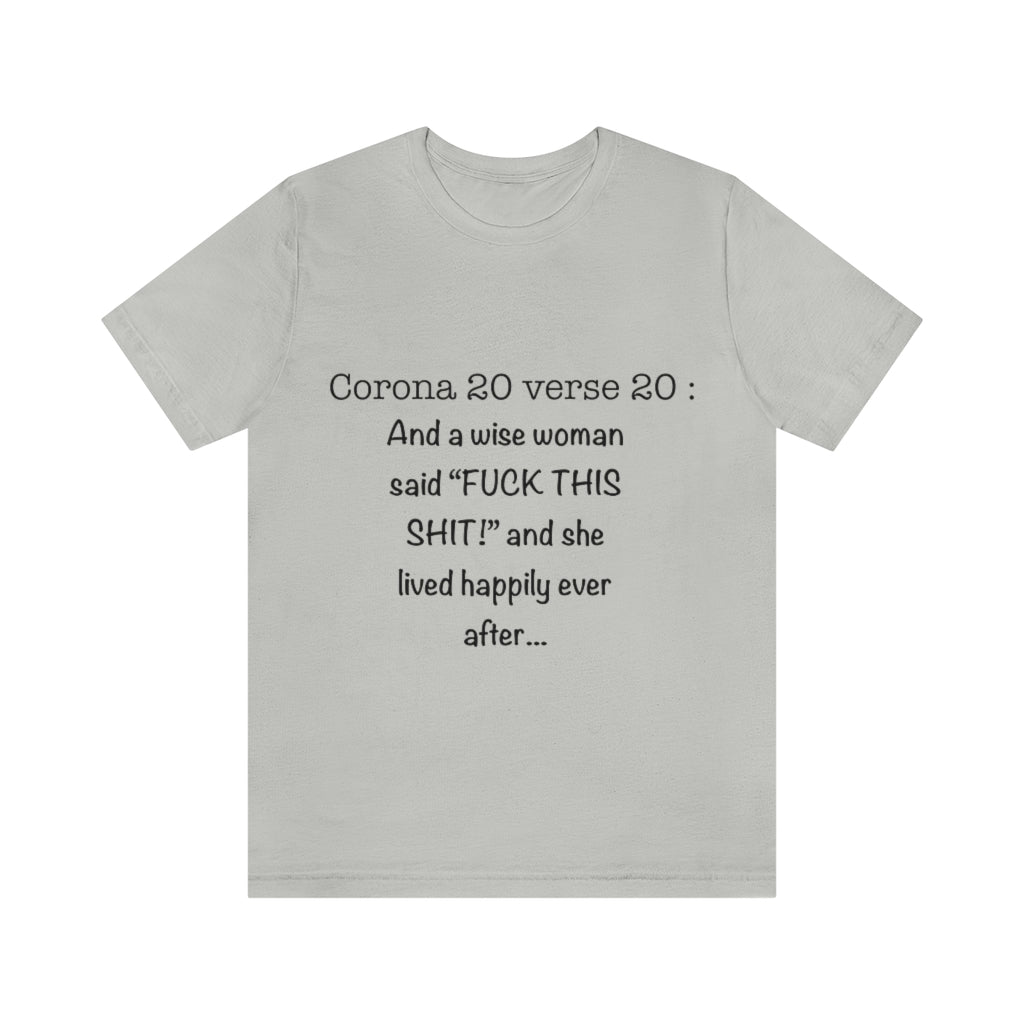 Unisex Jersey Short Sleeve Tee - Corona 20 verse 20