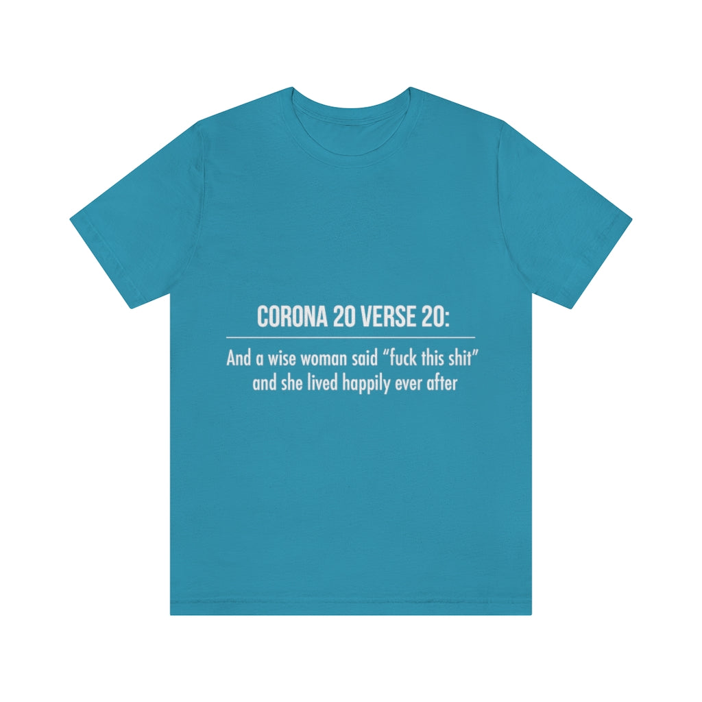 Unisex Jersey Short Sleeve Tee - Corona 20