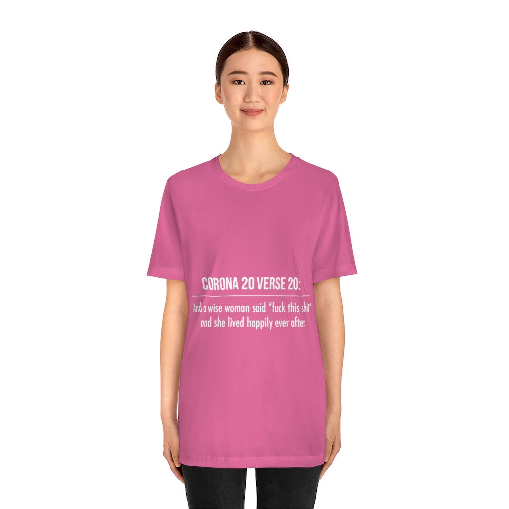 Unisex Jersey Short Sleeve Tee - Corona 20