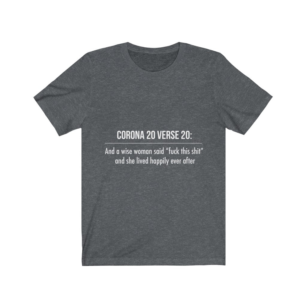 Unisex Jersey Short Sleeve Tee - Corona 20