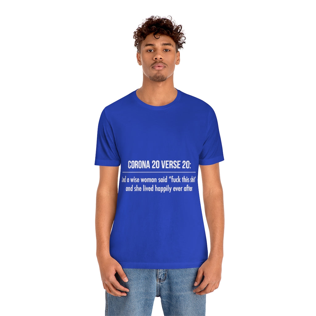 Unisex Jersey Short Sleeve Tee - Corona 20