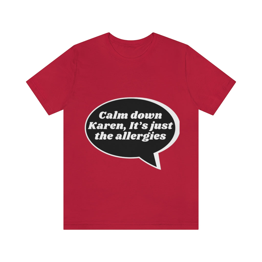 Unisex Jersey Short Sleeve Tee - Calm down Karen