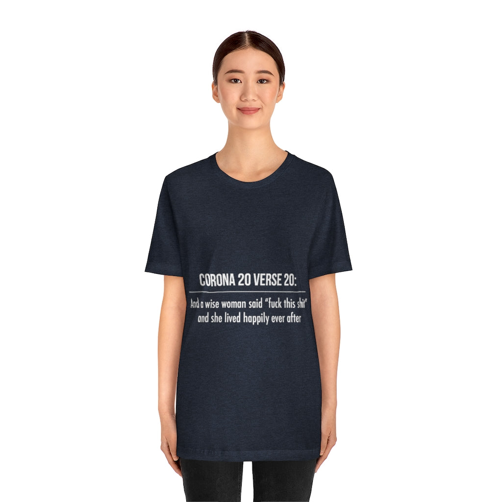 Unisex Jersey Short Sleeve Tee - Corona 20