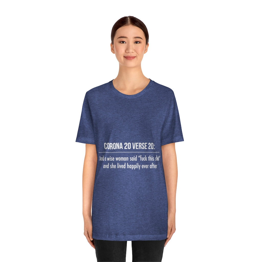 Unisex Jersey Short Sleeve Tee - Corona 20