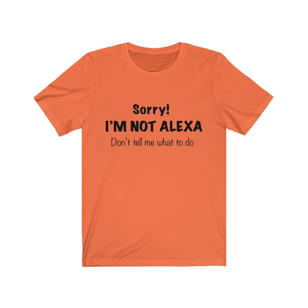 Unisex Jersey Short Sleeve Tee - Sorry I'm Not Alexa.