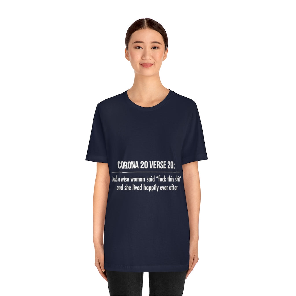 Unisex Jersey Short Sleeve Tee - Corona 20