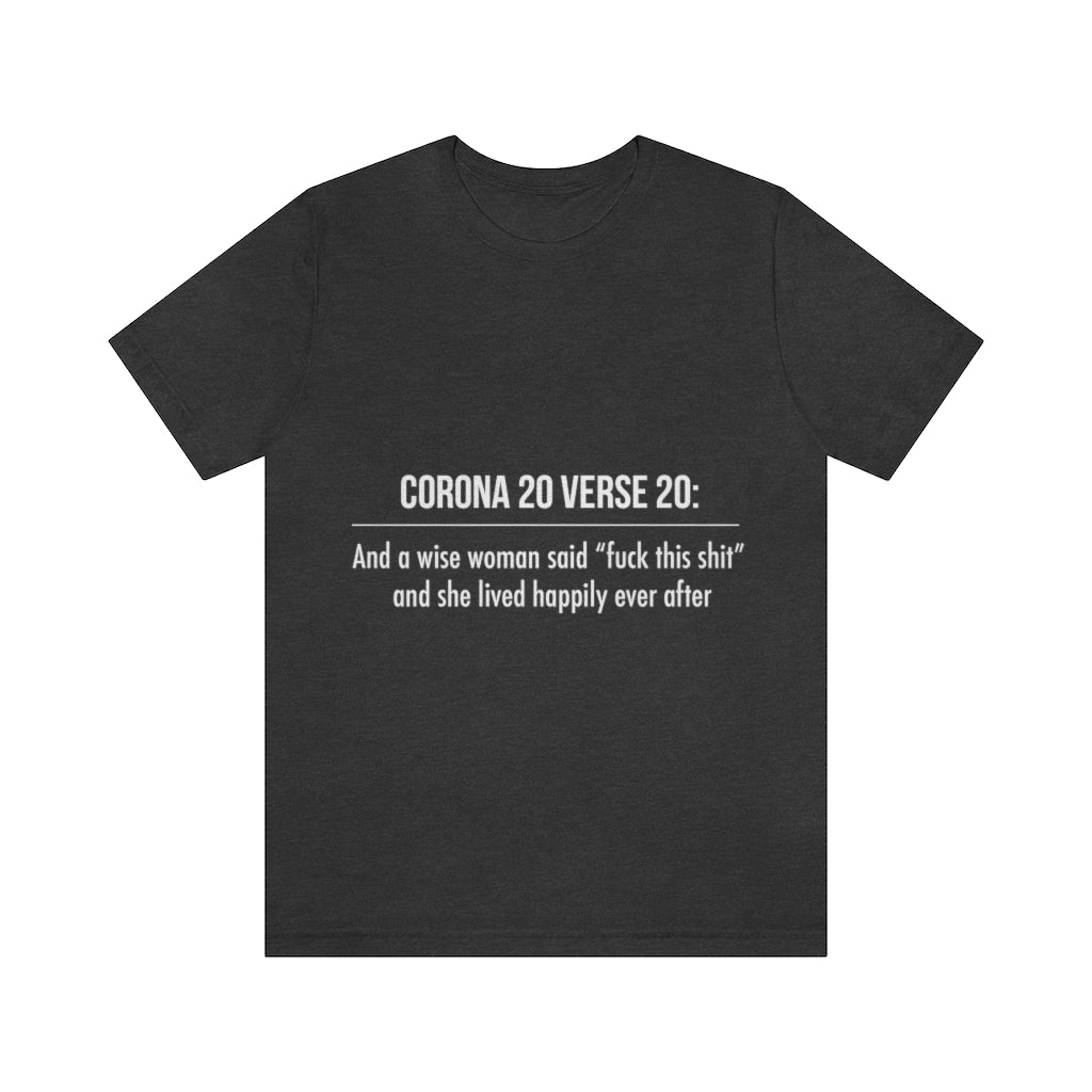 Unisex Jersey Short Sleeve Tee - Corona 20