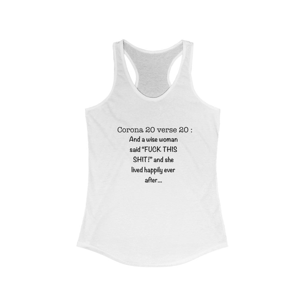 Women's Ideal Racerback Tank - corona 20 verse 20