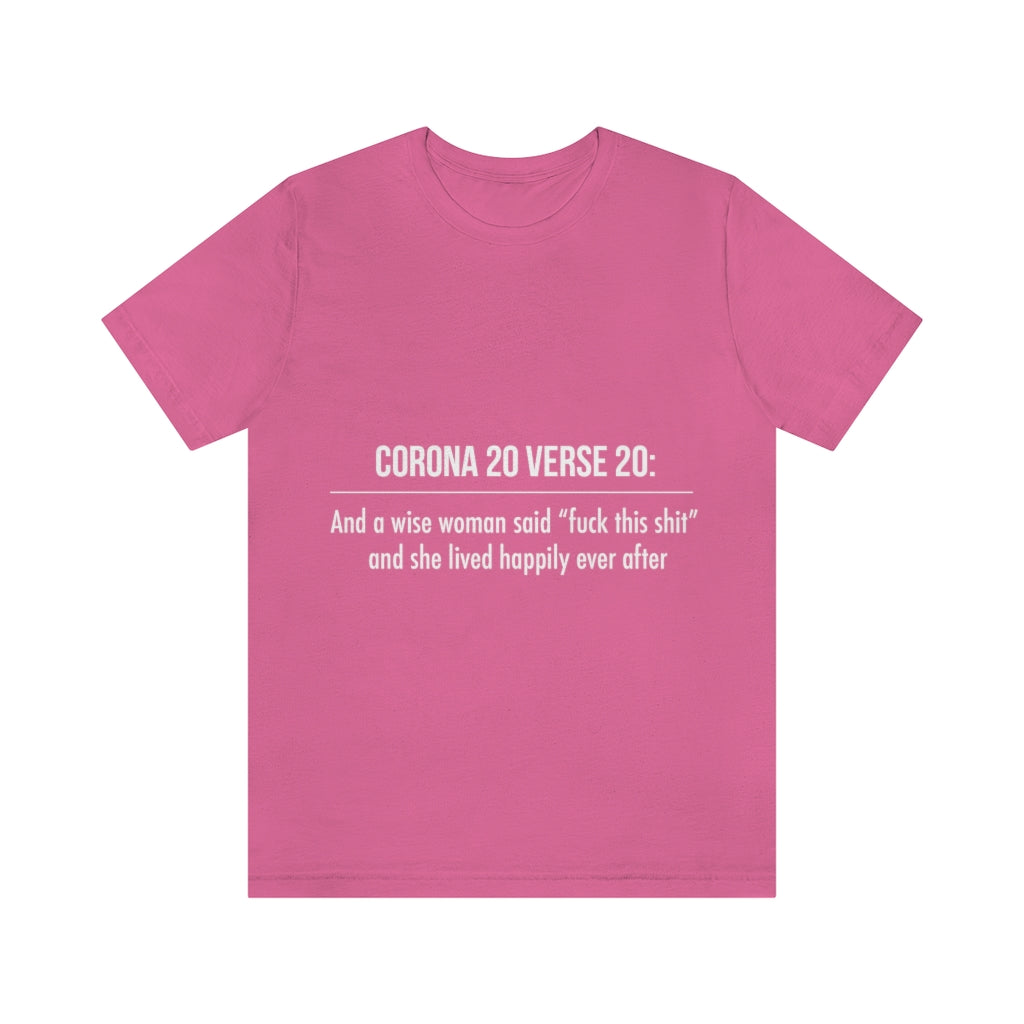 Unisex Jersey Short Sleeve Tee - Corona 20