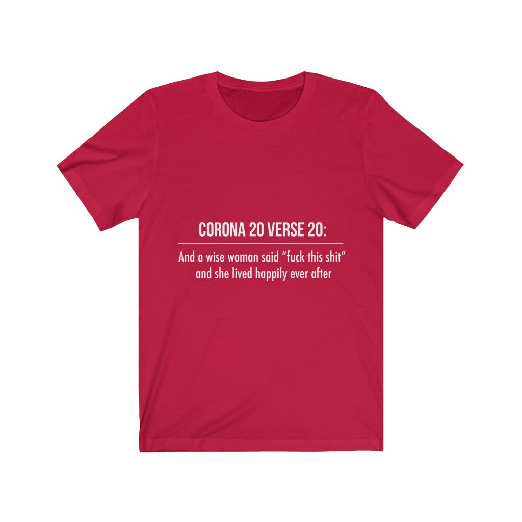 Unisex Jersey Short Sleeve Tee - Corona 20