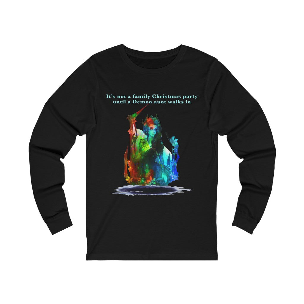 Demon aunt Christmas Unisex Jersey Long Sleeve T-shirt