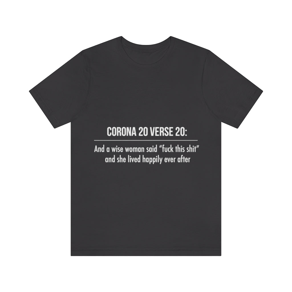 Unisex Jersey Short Sleeve Tee - Corona 20
