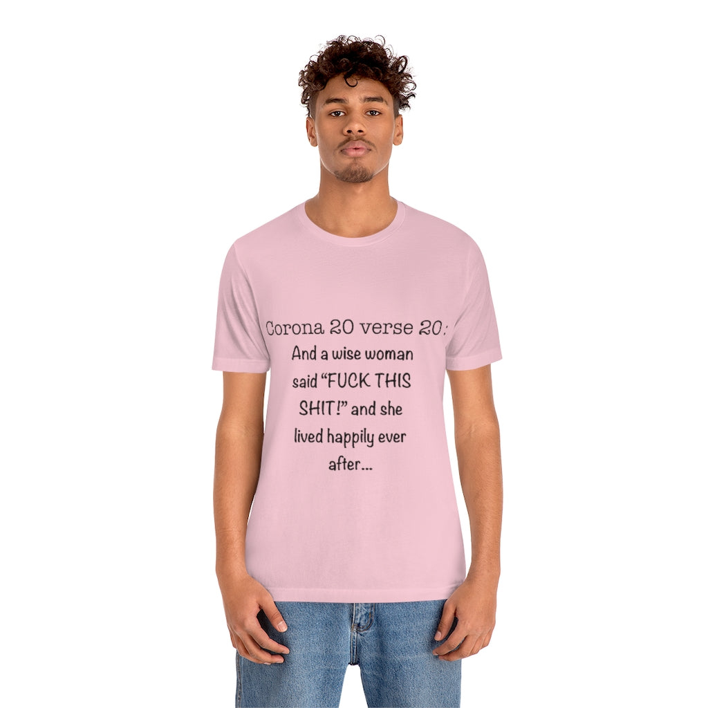 Unisex Jersey Short Sleeve Tee - Corona 20 verse 20
