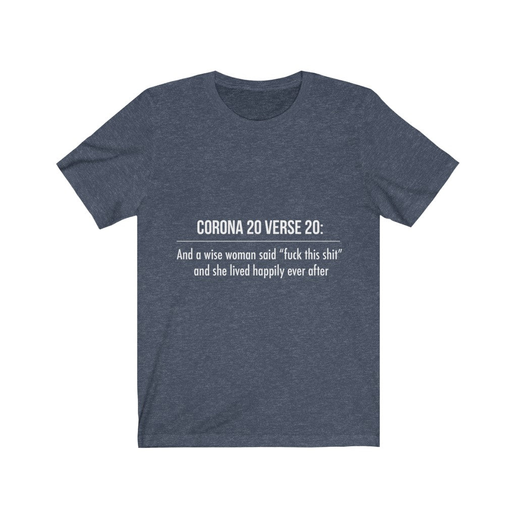 Unisex Jersey Short Sleeve Tee - Corona 20