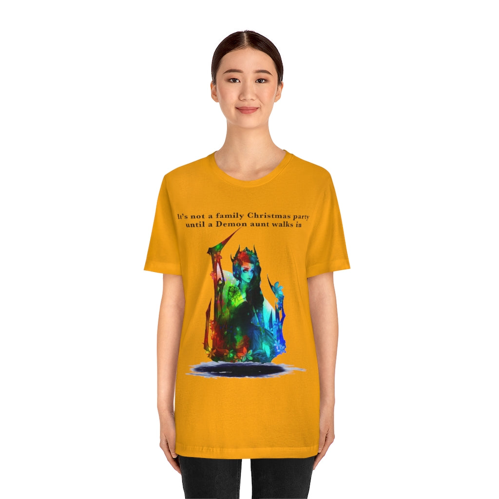 Demon aunt Christmas Unisex Jersey Short Sleeve T-shirt