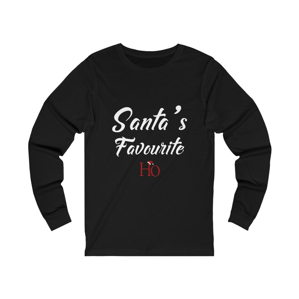 Santa's Favourite Ho Christmas Unisex Jersey Long Sleeve T-shirt