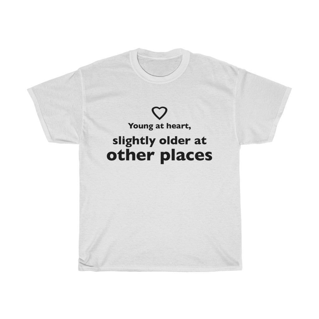 Unisex Heavy Cotton Tee - Young at heart.