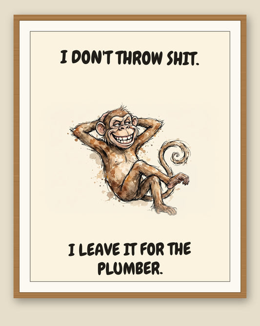 The same print shown framed with a cream mat — frame for display only, not included
