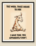 The same print shown framed with a cream mat — frame for display only, not included