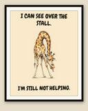 The same print shown framed with a cream mat — frame for display only, not included