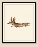 The same wordless print shown framed with a cream mat — frame for display only, not included