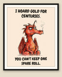 The same print shown framed with a cream mat — frame for display only, not included