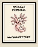 The same print shown framed with a cream mat — frame for display only, not included