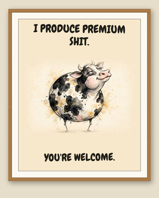 The same print shown framed with a cream mat — frame for display only, not included
