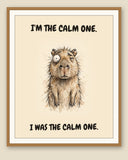The same print shown framed with a cream mat — frame for display only, not included