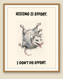 The same print shown framed with a cream mat — frame for display only, not included