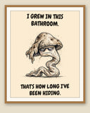 The same print shown framed with a cream mat — frame for display only, not included