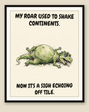The same print shown framed with a cream mat — frame for display only, not included