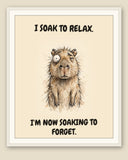 The same print shown framed with a cream mat — frame for display only, not included