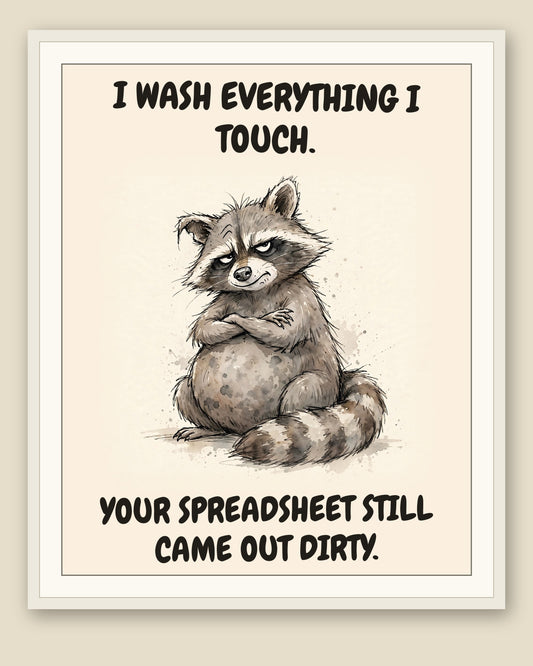 The same print shown framed with a cream mat — frame for display only, not included