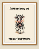 The same print shown framed with a cream mat — frame for display only, not included