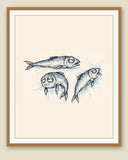 The same wordless print shown framed with a cream mat — frame for display only, not included