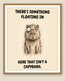 The same print shown framed with a cream mat — frame for display only, not included