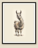 The same wordless print shown framed with a cream mat — frame for display only, not included