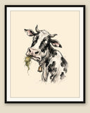 The same wordless print shown framed with a cream mat — frame for display only, not included