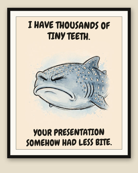 The same print shown framed with a cream mat — frame for display only, not included